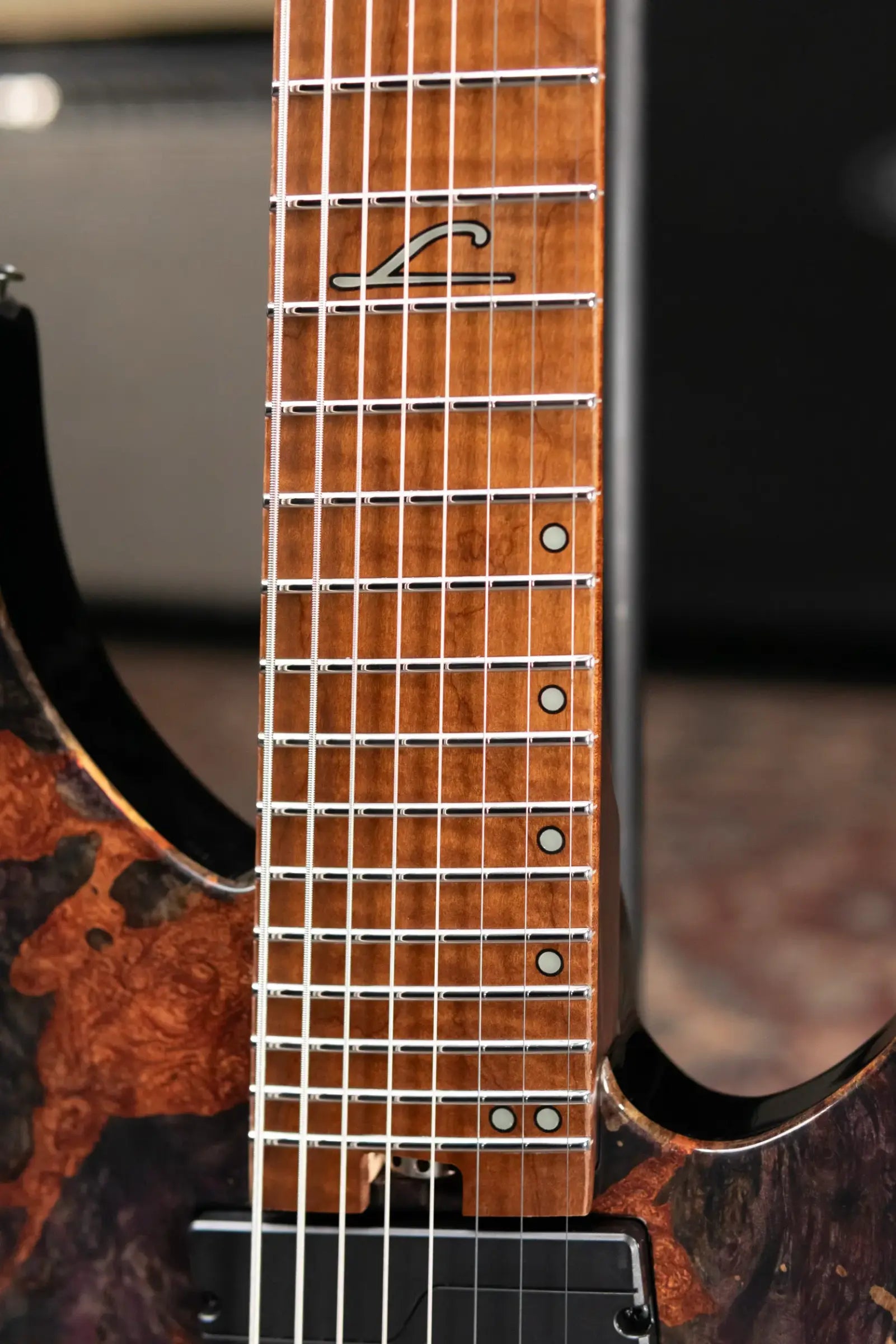 Legator GX8F-MG 8-String Multi-Scale Headless Electric Guitar - Magma with Gig Bag