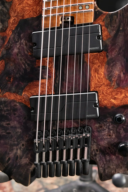 Legator GX8F-MG 8-String Multi-Scale Headless Electric Guitar - Magma with Gig Bag