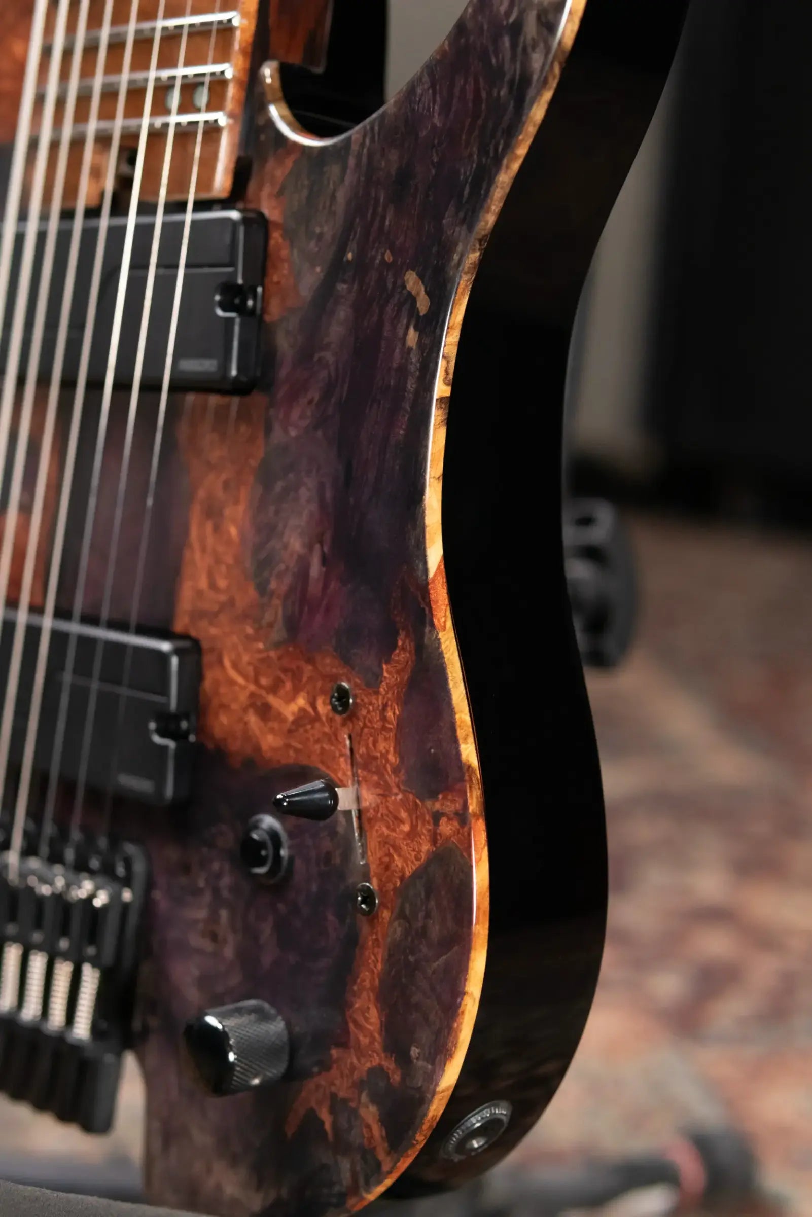 Legator GX8F-MG 8-String Multi-Scale Headless Electric Guitar - Magma with Gig Bag
