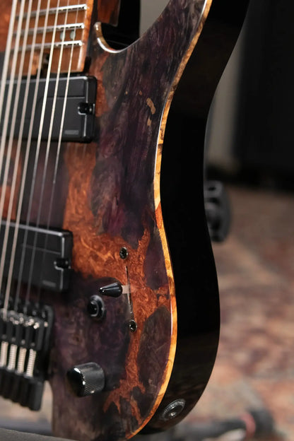 Legator GX8F-MG 8-String Multi-Scale Headless Electric Guitar - Magma with Gig Bag