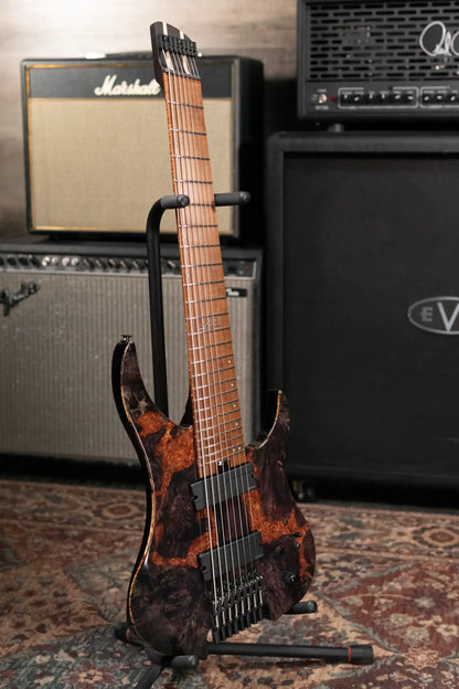 Legator GX8F-MG 8-String Multi-Scale Headless Electric Guitar - Magma with Gig Bag