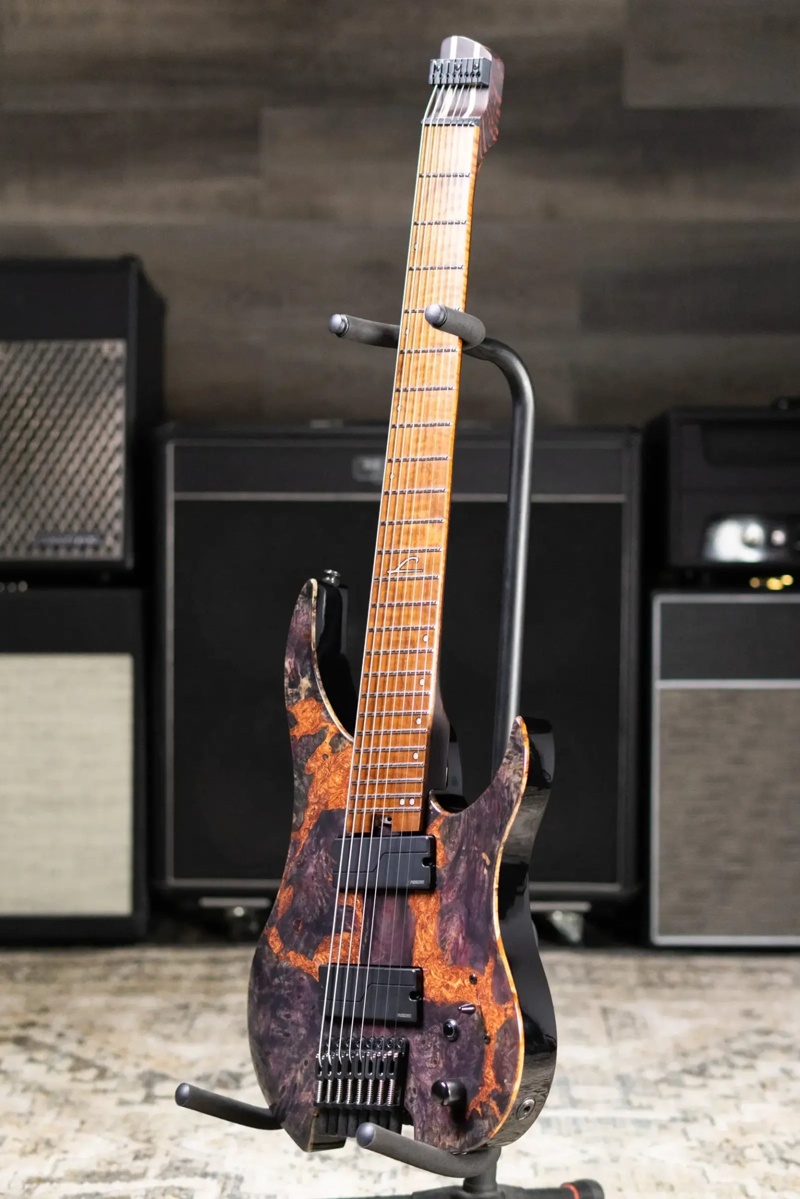 Legator GX8F-MG 8-String Multi-Scale Headless Electric Guitar - Magma with Gig Bag - Floor Model