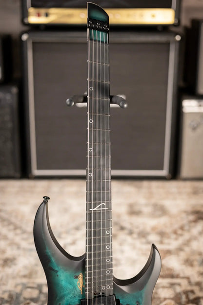 Legator Ghost G6FSS-DS Super Shred 6-String Multi-Scale Electric Guitar - Dark Sapphire with Gig Bag