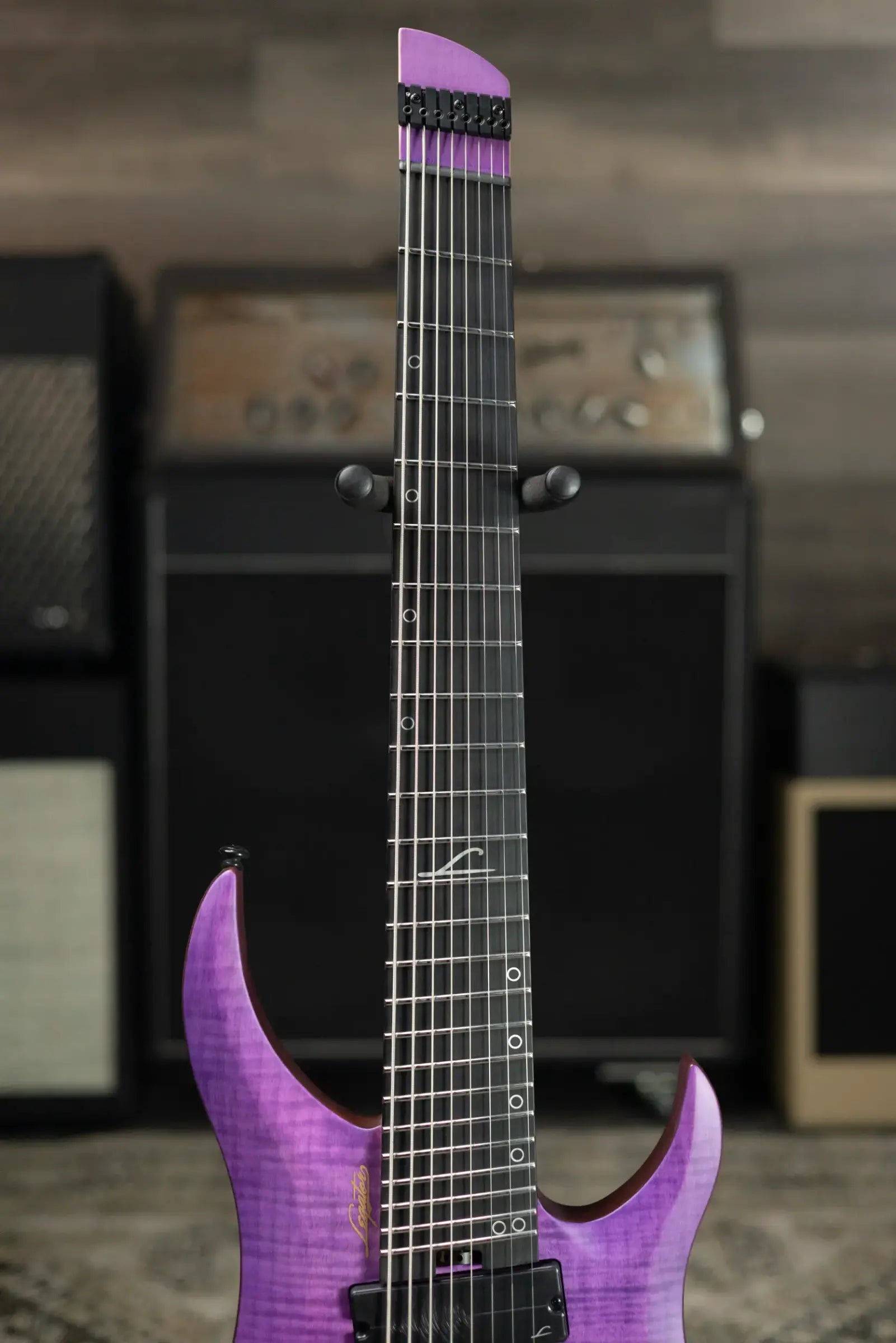 Legator Ghost G8FSS-PR Multi Scale 8-String Electric Guitar - Purple Flame