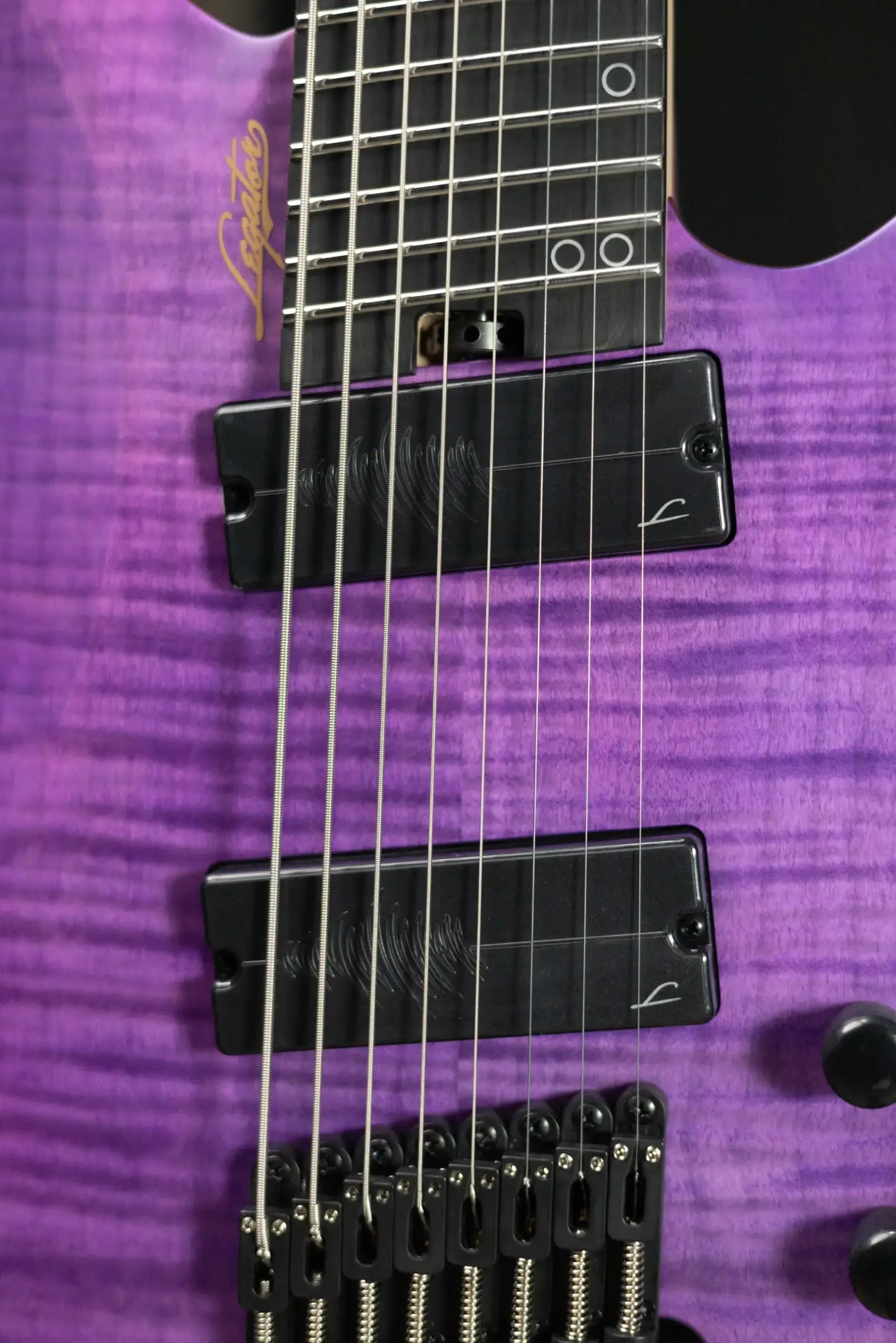 Legator Ghost G8FSS-PR Multi Scale 8-String Electric Guitar - Purple Flame
