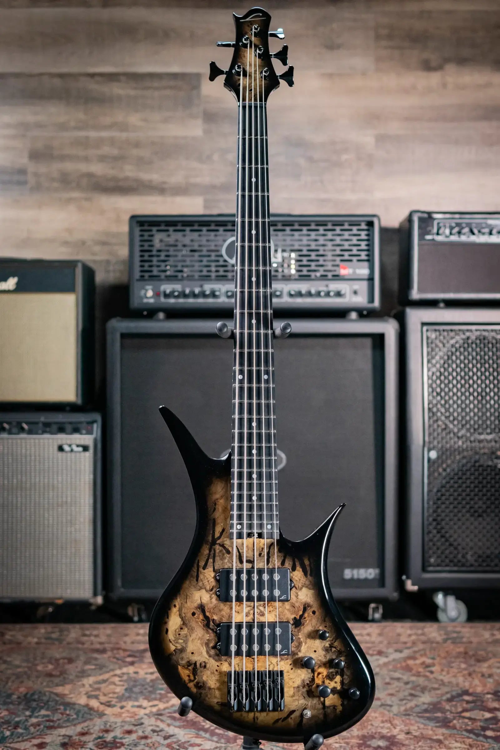 Legator HB5SS-JB 5-String Electric Bass - Jupiter Burst with Gig Bag