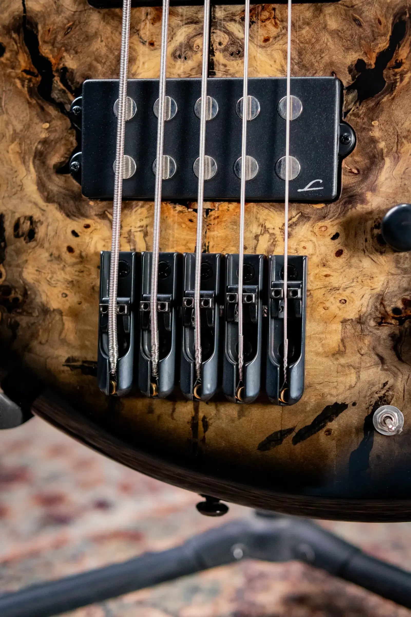 Legator HB5SS-JB 5-String Electric Bass - Jupiter Burst with Gig Bag