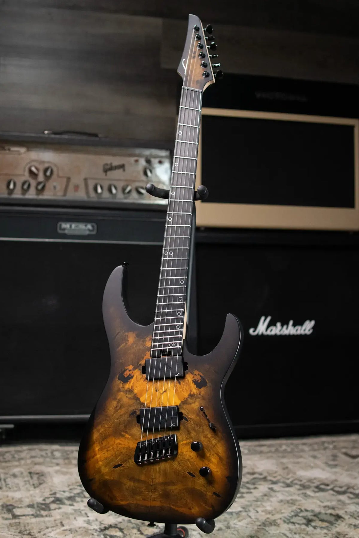 Legator N6FSS-DV Multi-Scale Electric Guitar - Death Valley with Gig Bag