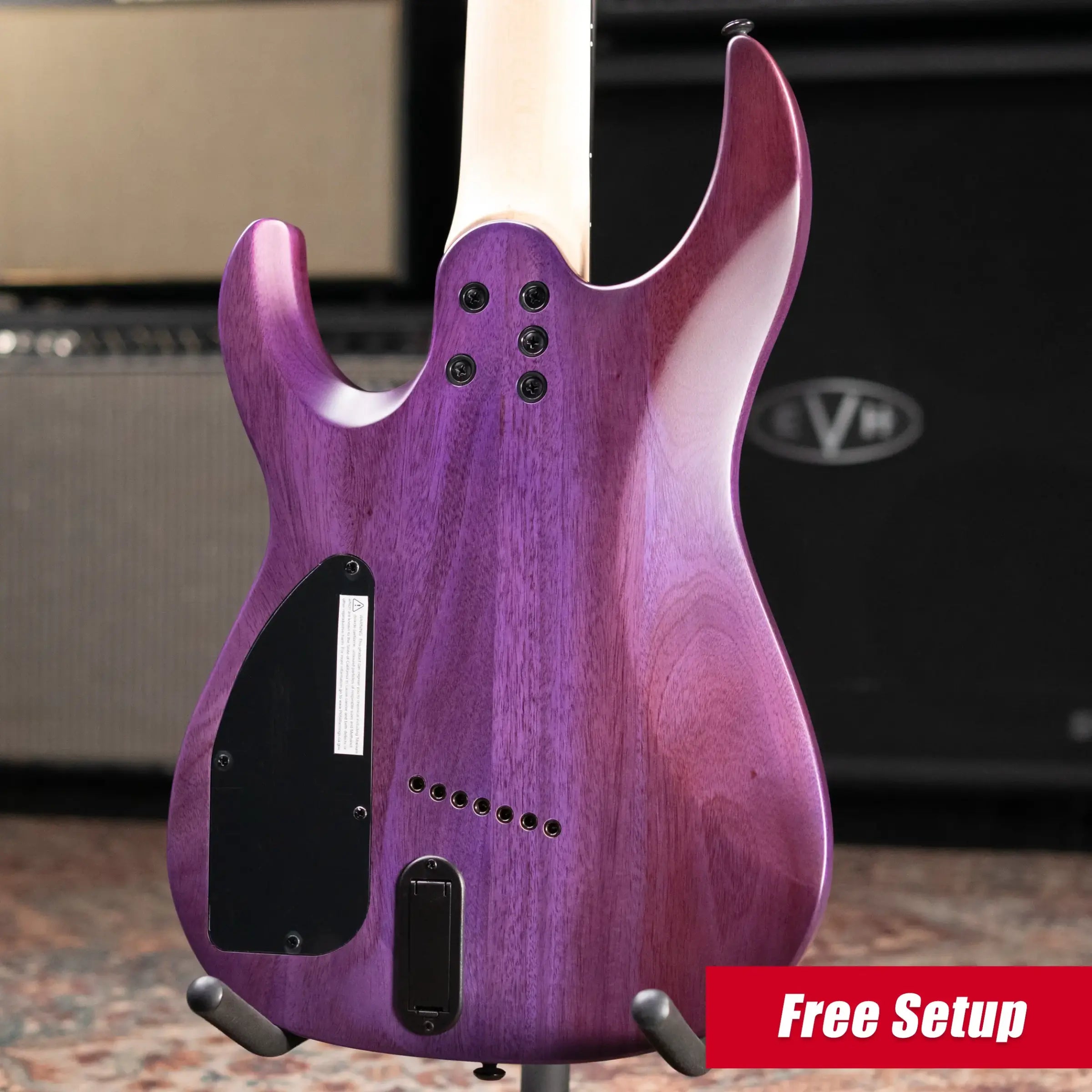 Legator N7FSS-PR Ninja 7-String Multi-Scale Electric Guitar - Purple QM