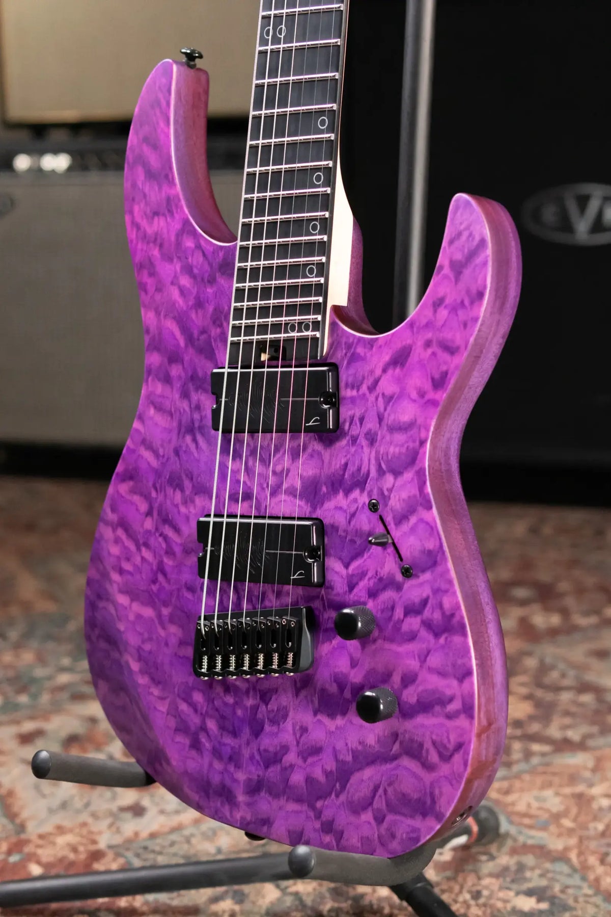 Legator N7FSS-PR Ninja 7-String Multi-Scale Electric Guitar - Purple QM