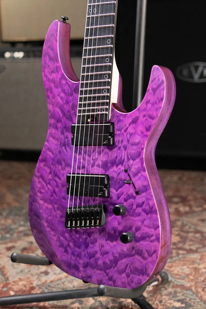 Legator N7FSS-PR Ninja 7-String Multi-Scale Electric Guitar - Purple QM