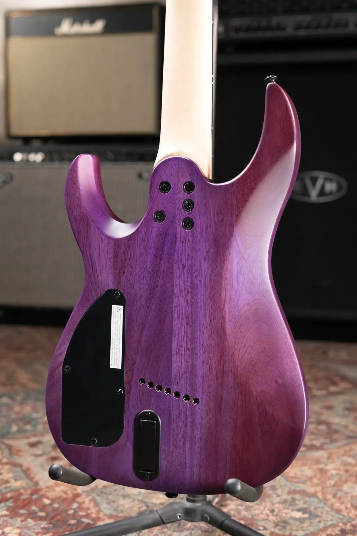 Legator N7FSS-PR Ninja 7-String Multi-Scale Electric Guitar - Purple QM