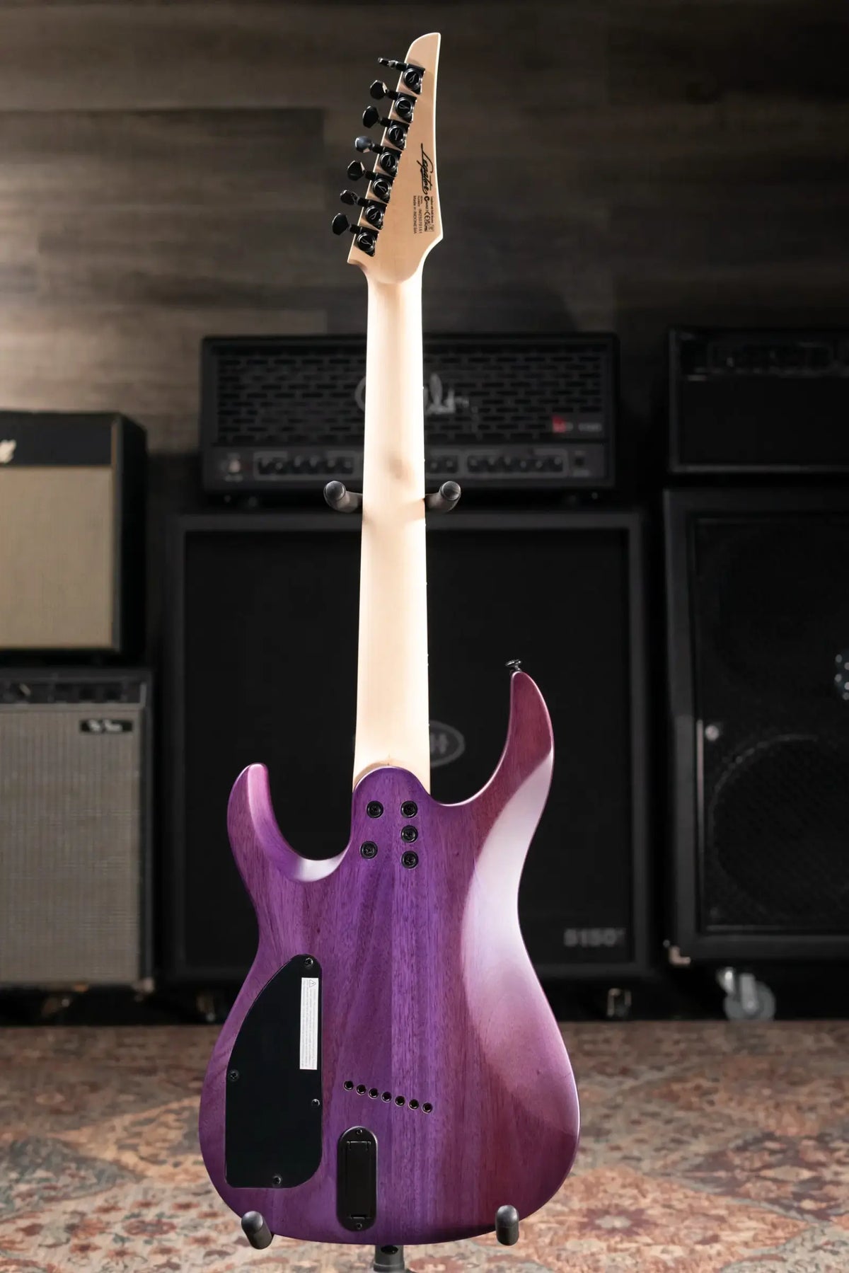 Legator N7FSS-PR Ninja 7-String Multi-Scale Electric Guitar - Purple QM