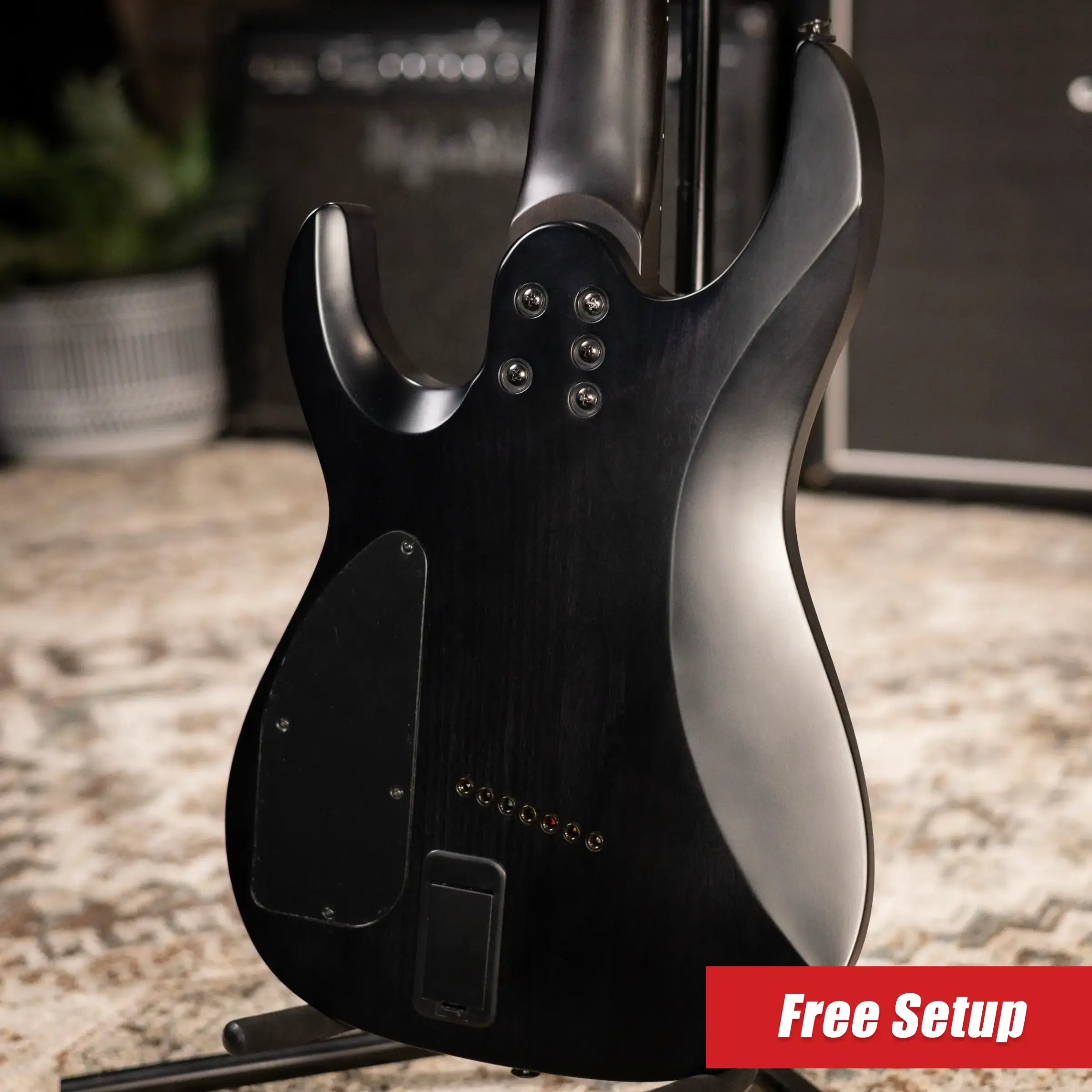 Legator N7F-Carbon Ninja Multi Scale 7-String Electric Guitar - Carbon with Gig Bag