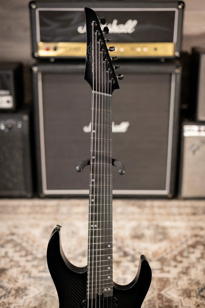 Legator N7F-Carbon Ninja Multi Scale 7-String Electric Guitar - Carbon with Gig Bag