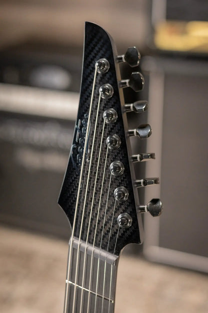 Legator N7F-Carbon Ninja Multi Scale 7-String Electric Guitar - Carbon with Gig Bag