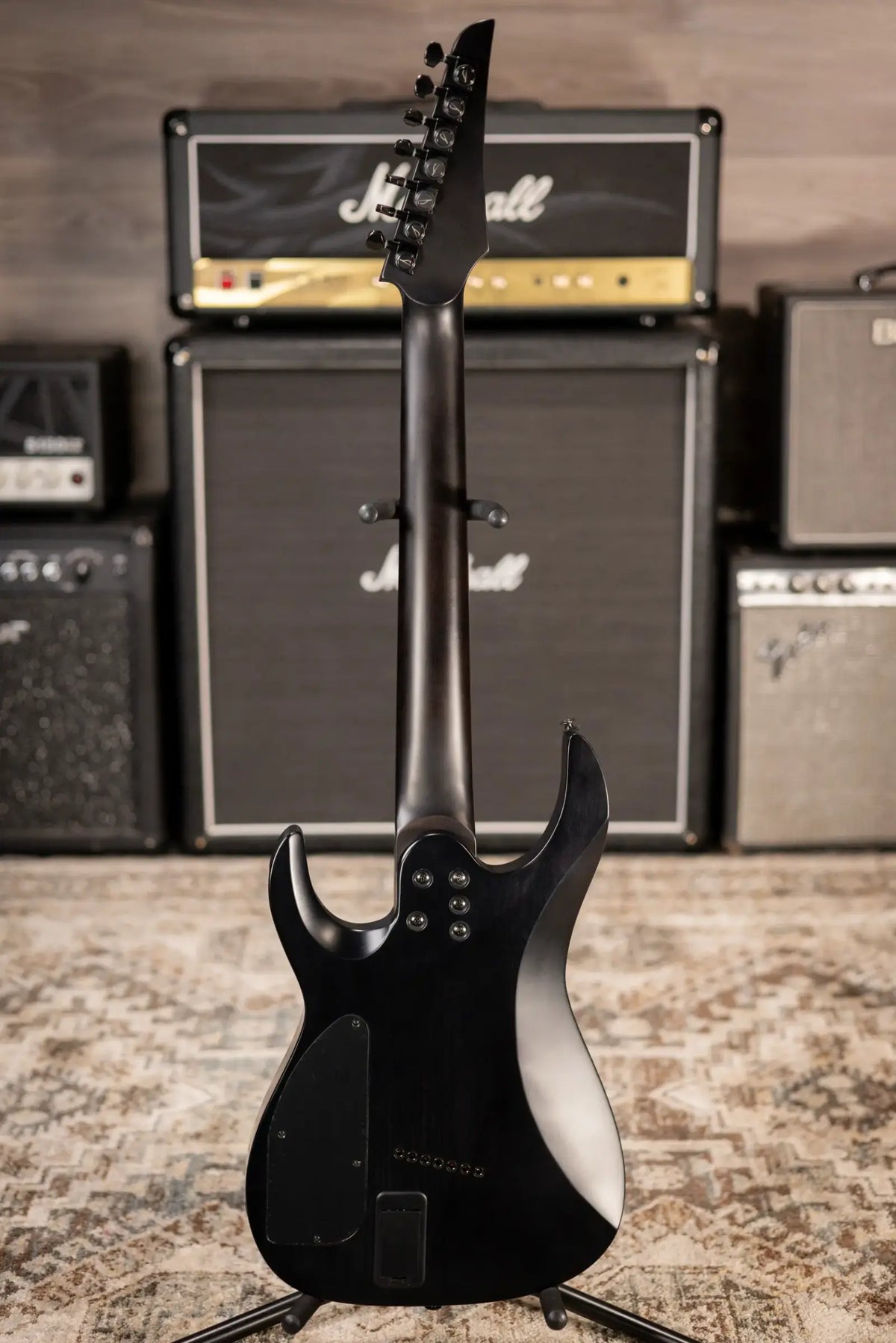 Legator N7F-Carbon Ninja Multi Scale 7-String Electric Guitar - Carbon with Gig Bag
