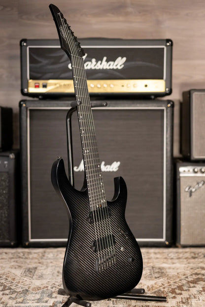 Legator N7F-Carbon Ninja Multi Scale 7-String Electric Guitar - Carbon with Gig Bag