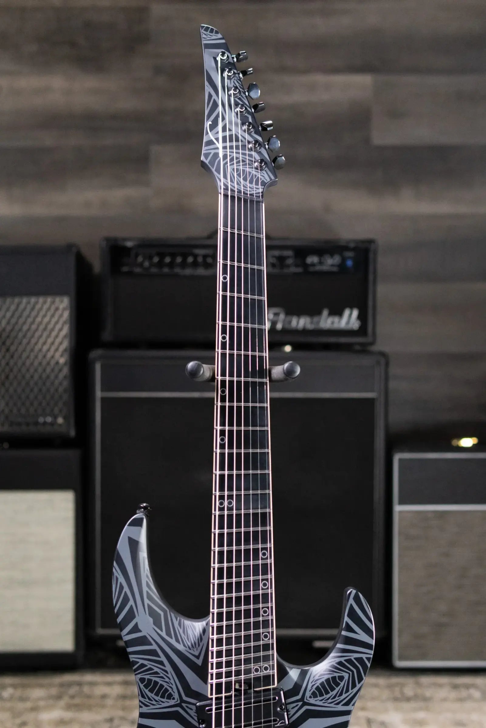 Legator N7F-INK Ninja Bolt-On 7-String Multi-Scale Electric Guitar - Satin Ilya Black with Gig Bag