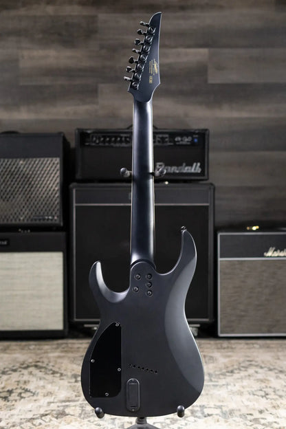 Legator N7F-INK Ninja Bolt-On 7-String Multi-Scale Electric Guitar - Satin Ilya Black with Gig Bag