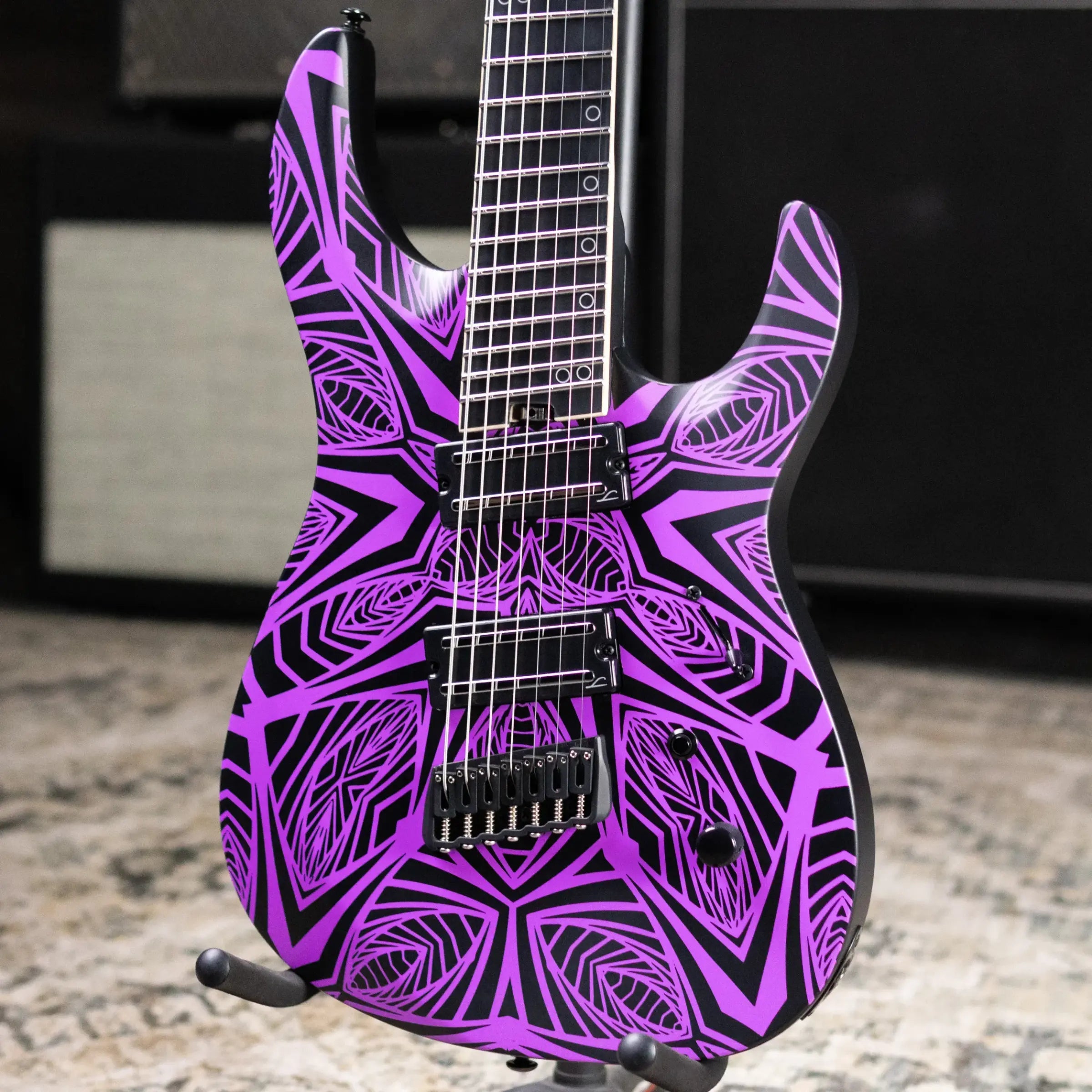 Legator N7F-INK Ninja Bolt-On 7-String Multi-Scale Electric Guitar - Satin Ilya Purple with Gig Bag