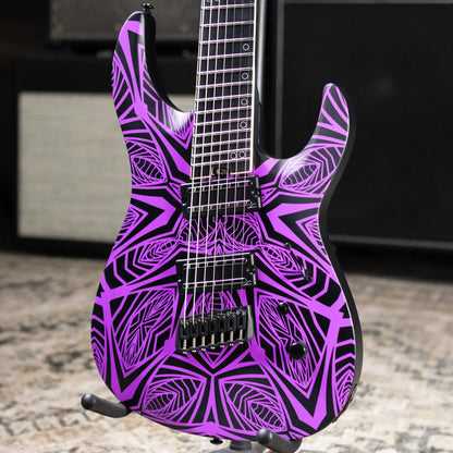Legator N7F-INK Ninja Bolt-On 7-String Multi-Scale Electric Guitar - Satin Ilya Purple with Gig Bag