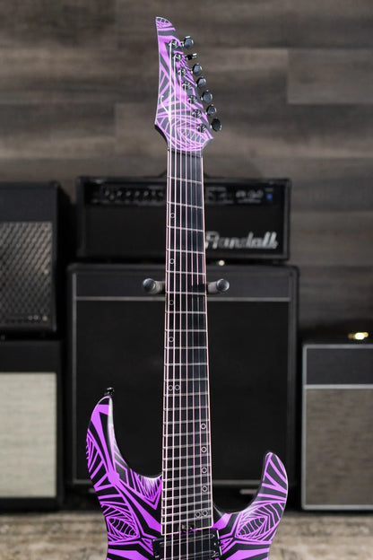 Legator N7F-INK Ninja Bolt-On 7-String Multi-Scale Electric Guitar - Satin Ilya Purple with Gig Bag