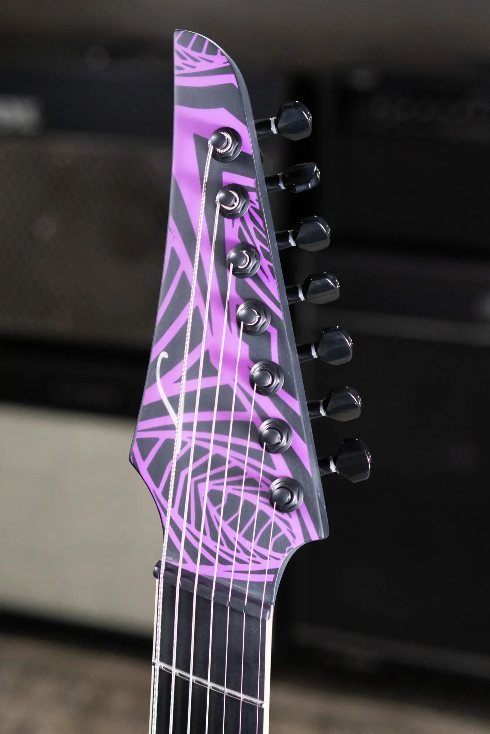 Legator N7F-INK Ninja Bolt-On 7-String Multi-Scale Electric Guitar - Satin Ilya Purple with Gig Bag