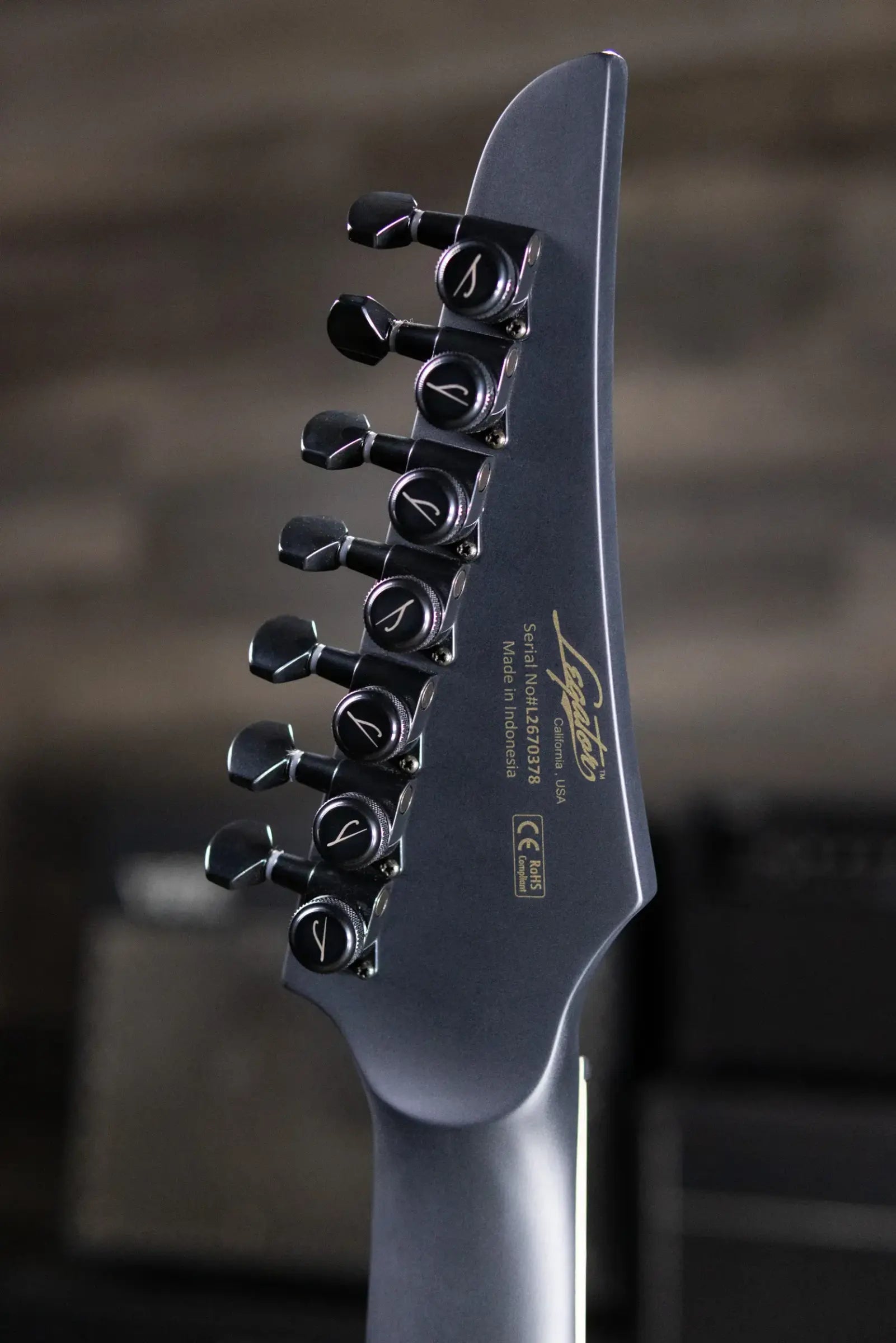 Legator N7F-INK Ninja Bolt-On 7-String Multi-Scale Electric Guitar - Satin Ilya Purple with Gig Bag