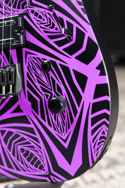Legator N7F-INK Ninja Bolt-On 7-String Multi-Scale Electric Guitar - Satin Ilya Purple with Gig Bag