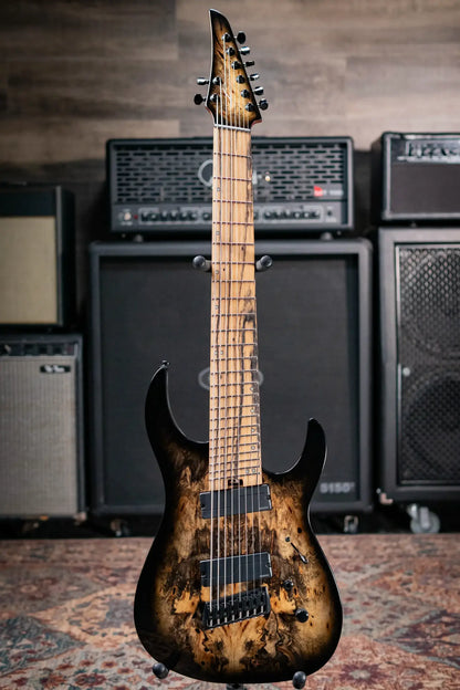 Legator N8FOD-JB 8-String Multi-Scale Electric Guitar - Jupiter Burst with Gig Bag