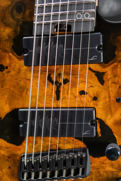 Legator N8FSS-DV 8-String Multi-Scale Electric Guitar - Death Valley with Gig Bag