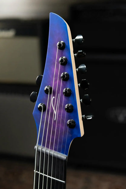 Legator N8FSS-HB 8-String Multi-Scale Electric Guitar - Hyper Nova Blue with Gig Bag