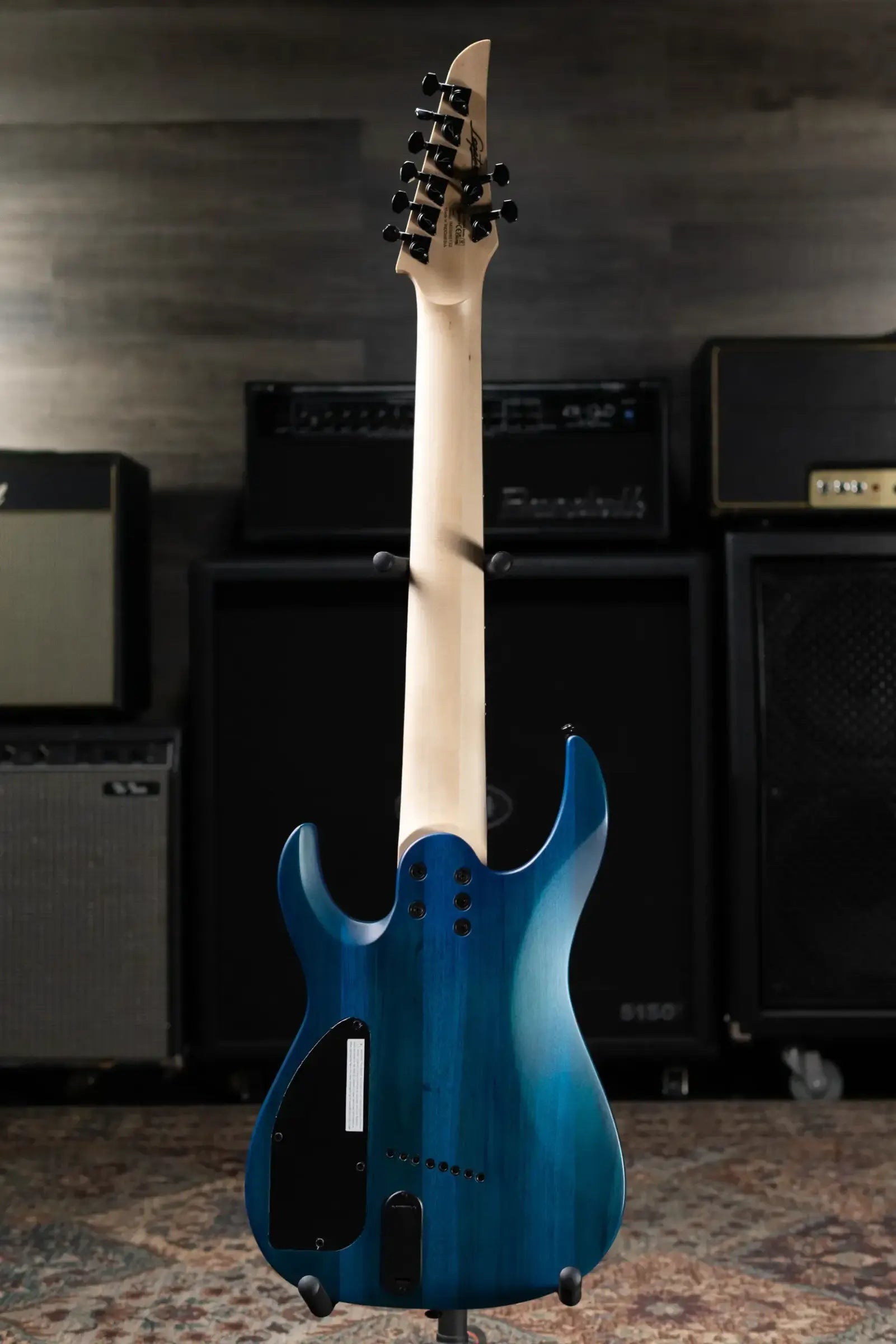 Legator N8FSS-HB 8-String Multi-Scale Electric Guitar - Hyper Nova Blue with Gig Bag