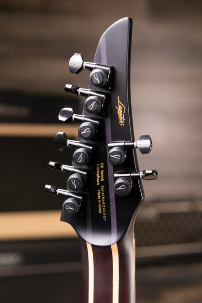 Legator N8FX-BW 8-String Multi-Scale Electric Guitar - Black Widow with Gig Bag