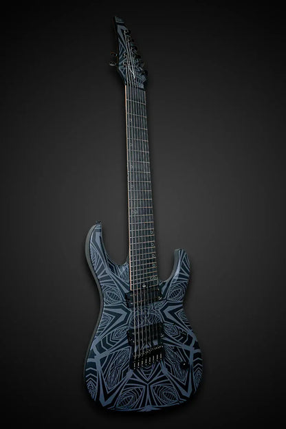 Legator N8F-INK Ninja Bolt-On 8-String Multi-Scale Electric Guitar - Satin Ilya Black