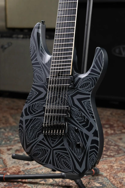 Legator N8F-INK Ninja Bolt-On 8-String Multi-Scale Electric Guitar - Satin Ilya Black with Gig Bag