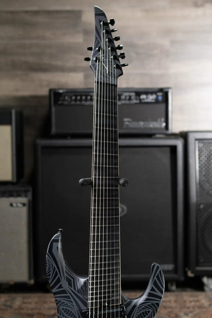 Legator N8F-INK Ninja Bolt-On 8-String Multi-Scale Electric Guitar - Satin Ilya Black with Gig Bag