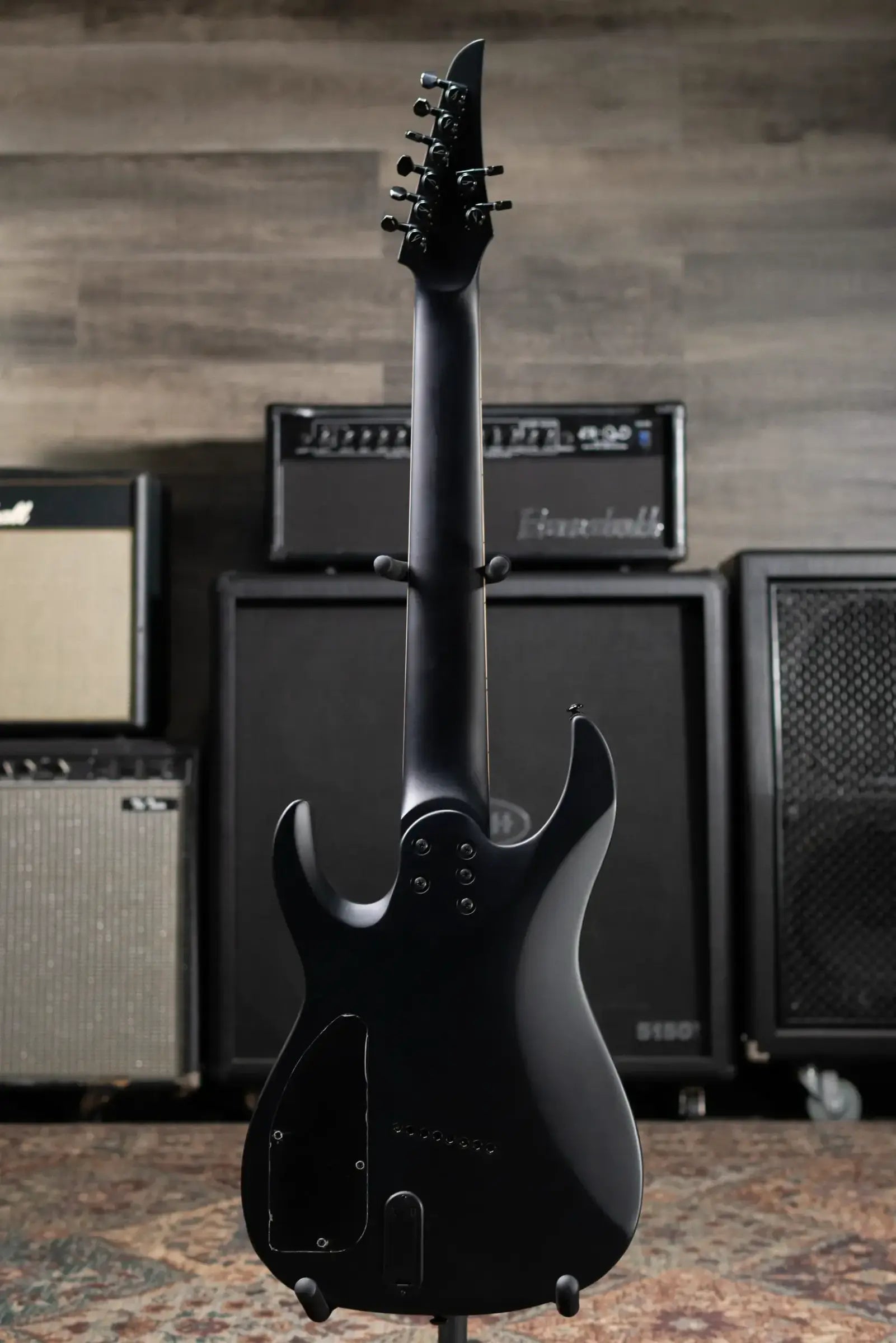 Legator N8F-INK Ninja Bolt-On 8-String Multi-Scale Electric Guitar - Satin Ilya Black with Gig Bag
