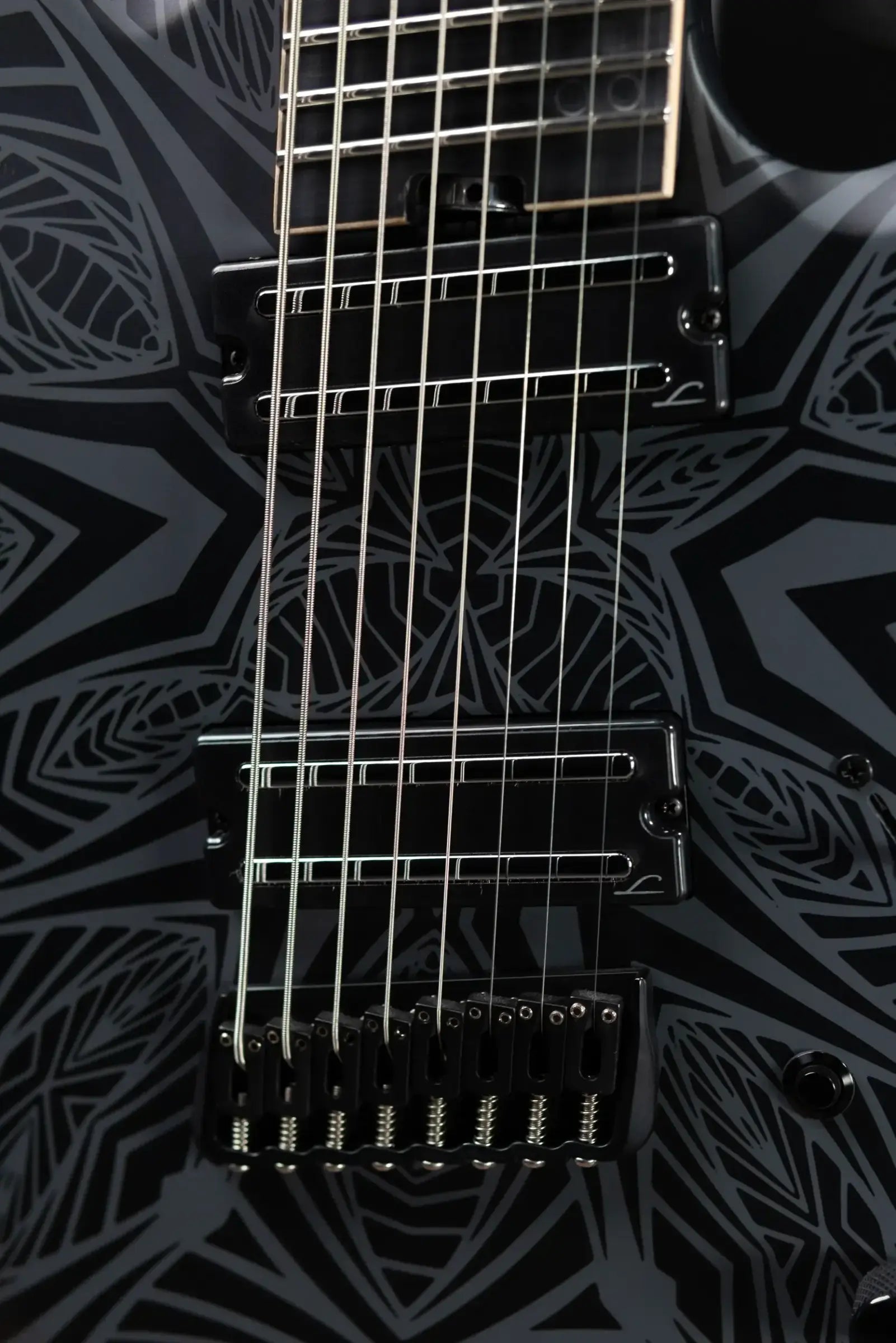 Legator N8F-INK Ninja Bolt-On 8-String Multi-Scale Electric Guitar - Satin Ilya Black with Gig Bag