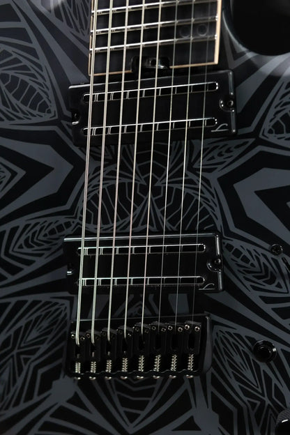 Legator N8F-INK Ninja Bolt-On 8-String Multi-Scale Electric Guitar - Satin Ilya Black with Gig Bag