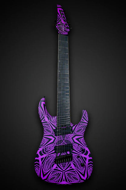Legator N8F-INK Ninja Bolt-On 8-String Multi-Scale Electric Guitar - Satin Ilya Purple
