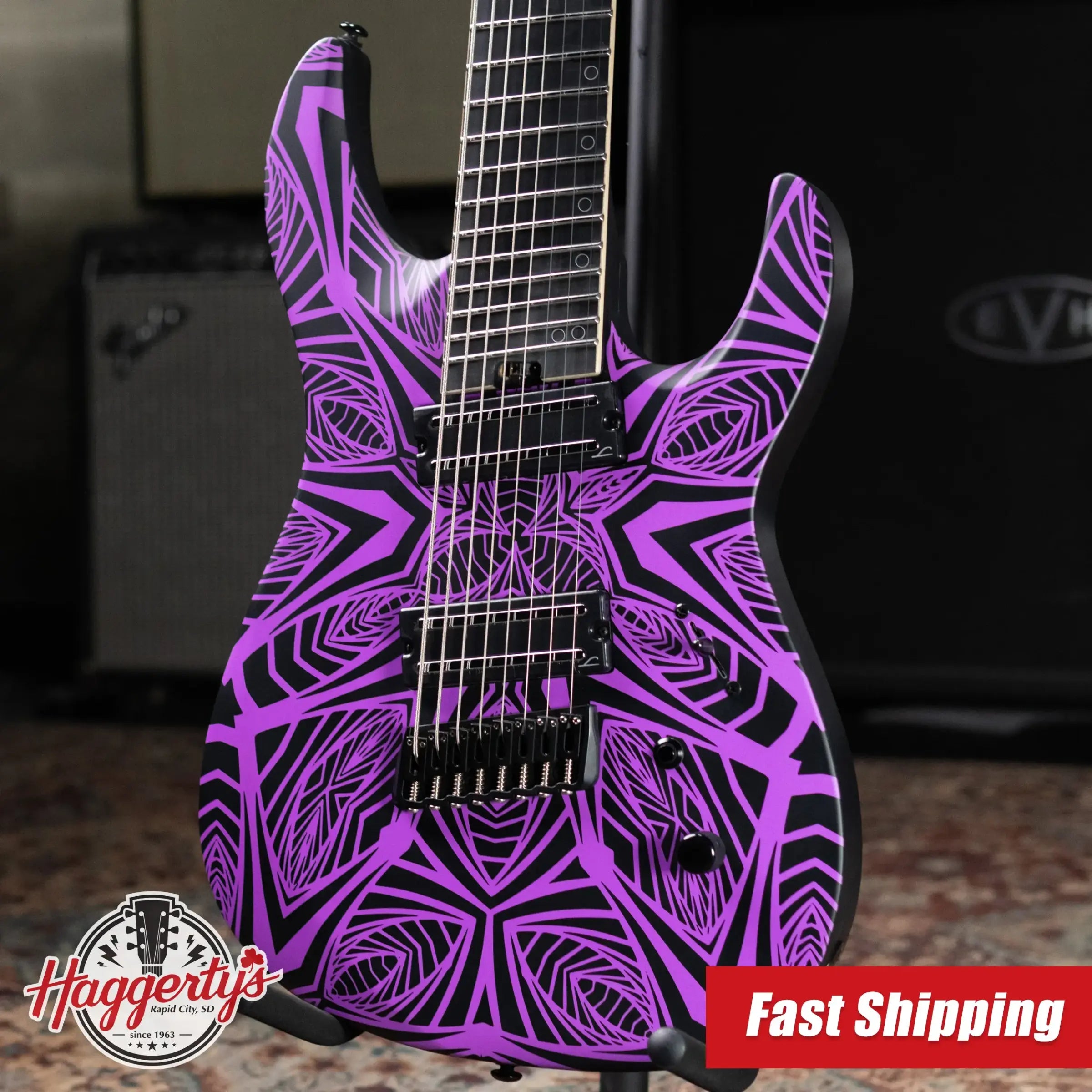 Legator N8F-INK Ninja Bolt-On 8-String Multi-Scale Electric Guitar - Satin Ilya Purple