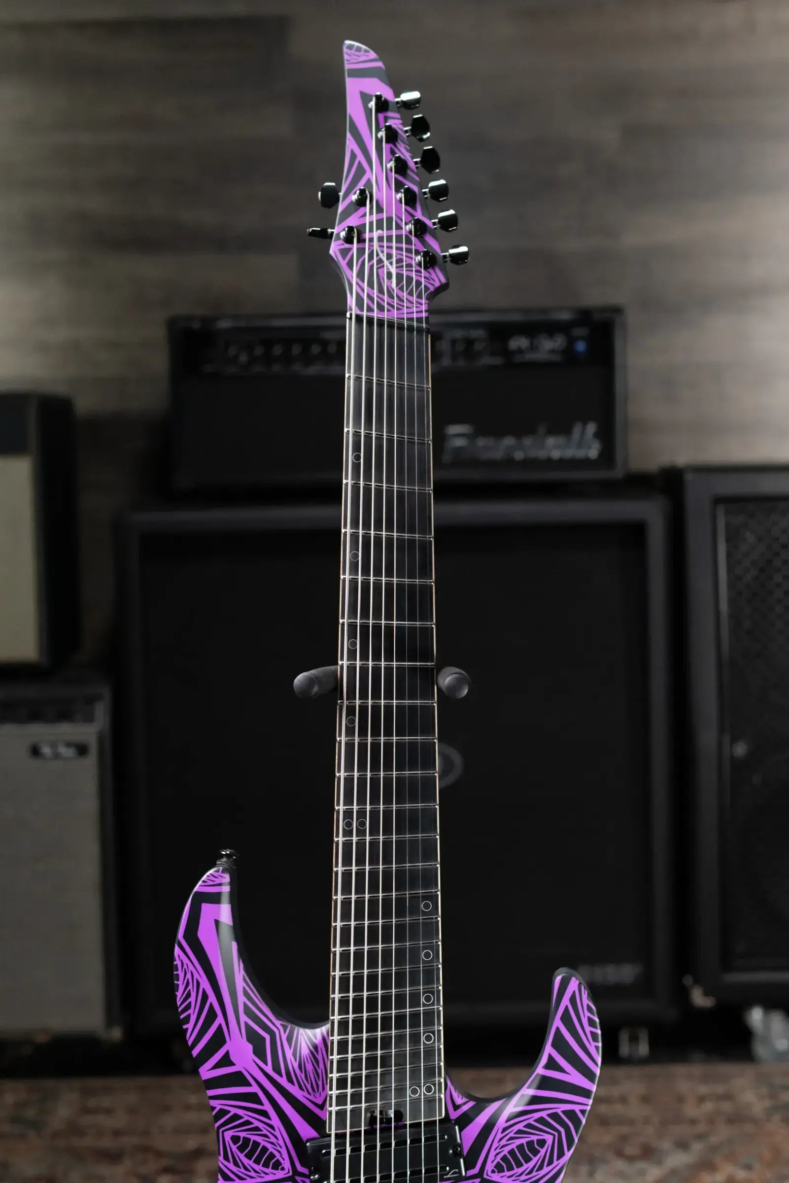 Legator N8F-INK Ninja Bolt-On 8-String Multi-Scale Electric Guitar - Satin Ilya Purple
