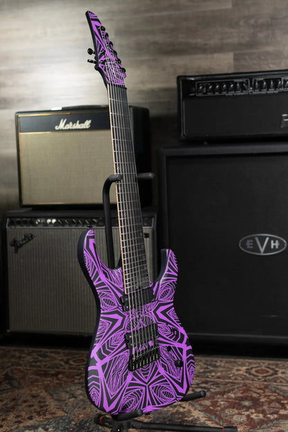 Legator N8F-INK Ninja Bolt-On 8-String Multi-Scale Electric Guitar - Satin Ilya Purple