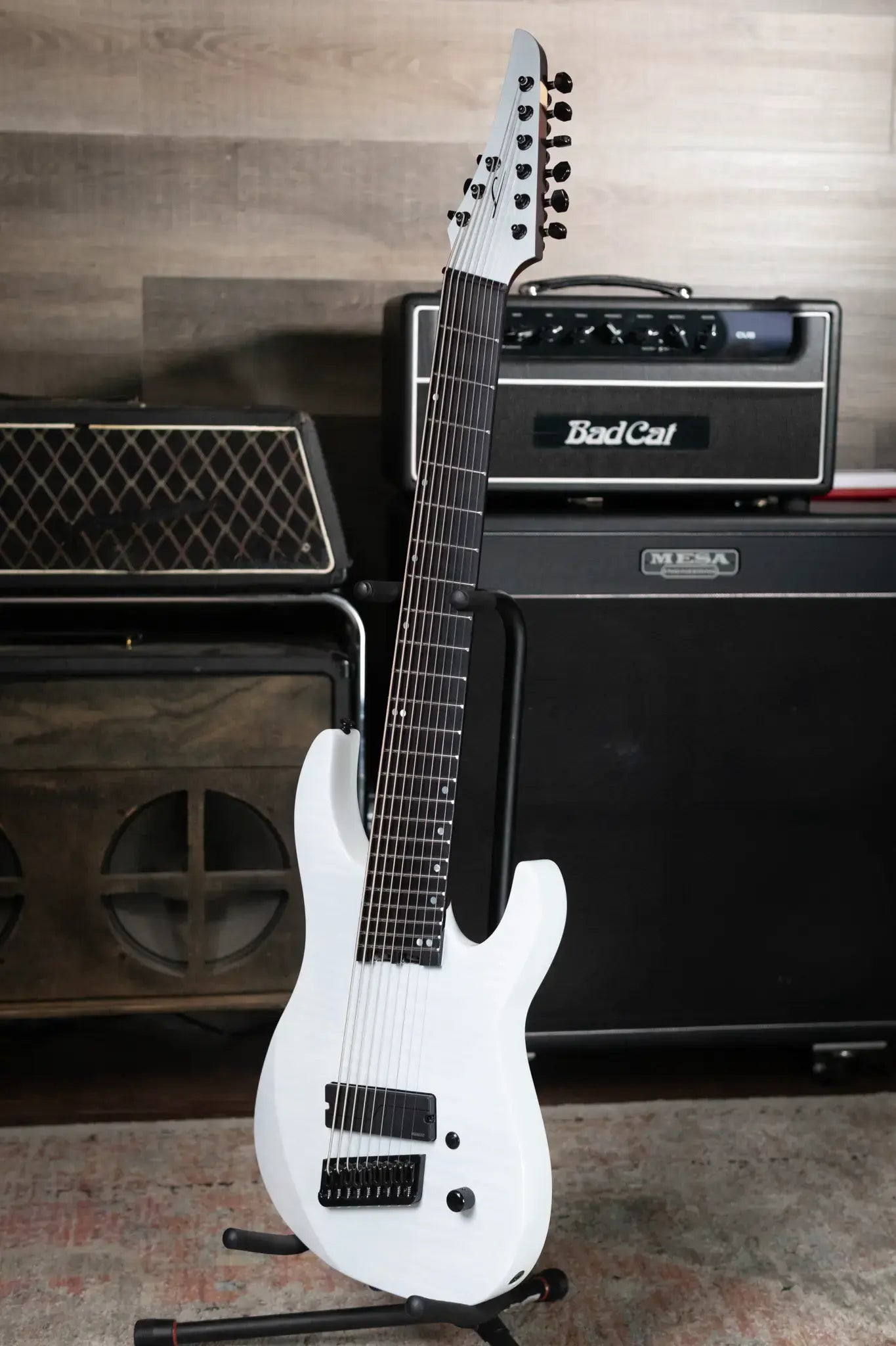 Legator N9F 9-String Electric Guitar - White with Gig Bag