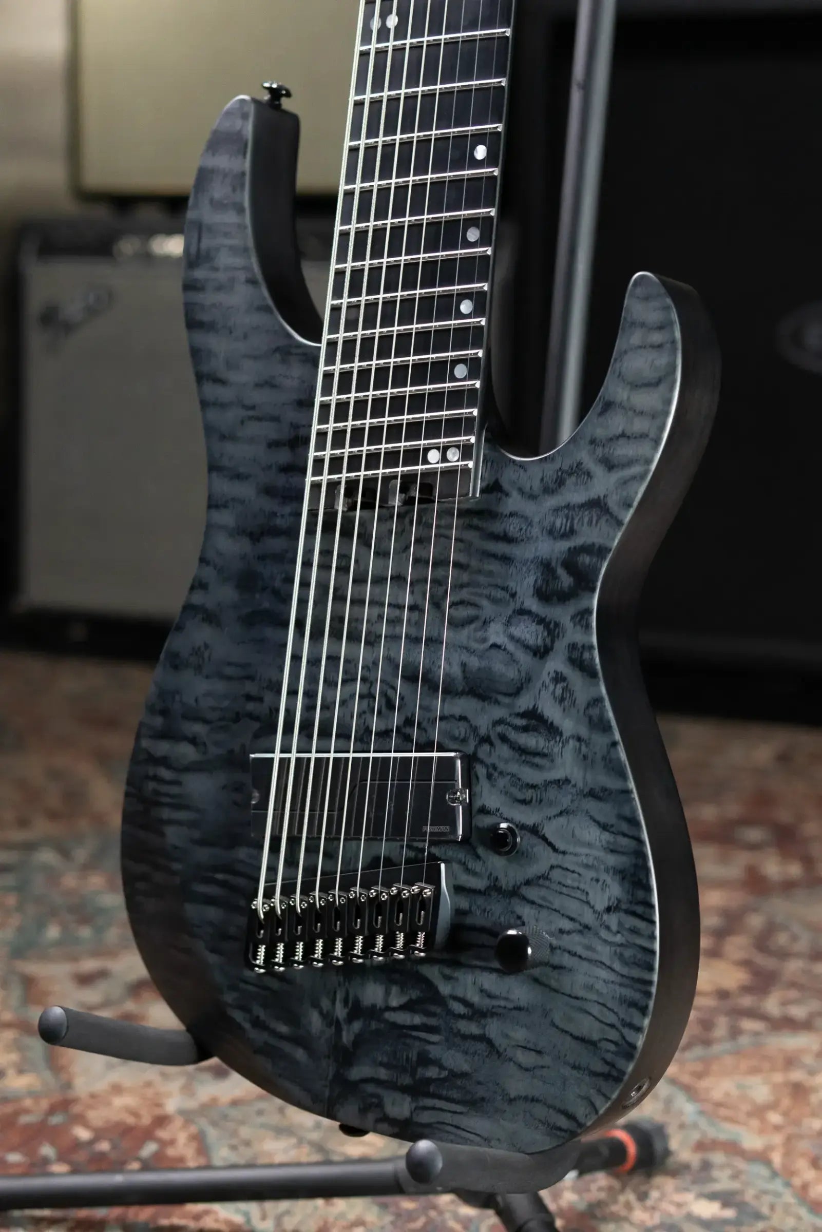 Legator N9F-BLK Ninja Multi-Scale 9-String Electric Guitar - Black with Gig Bag - B-Stock