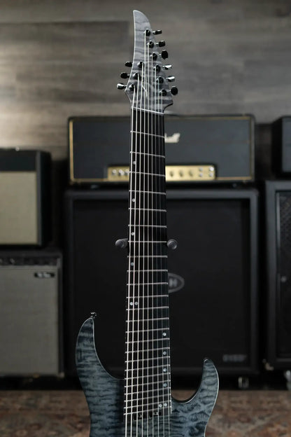 Legator N9F-BLK Ninja Multi-Scale 9-String Electric Guitar - Black with Gig Bag - B-Stock