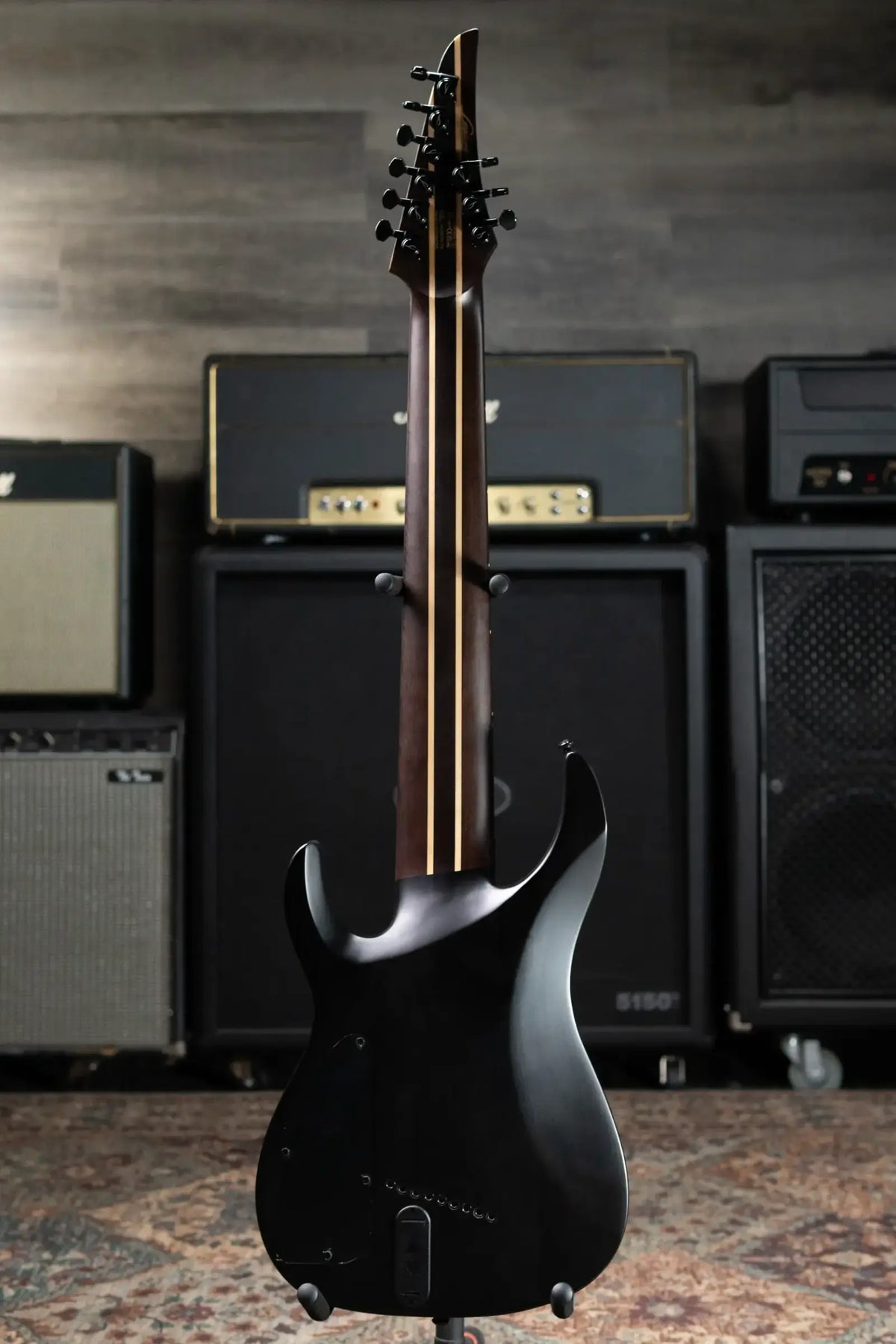 Legator N9F-BLK Ninja Multi-Scale 9-String Electric Guitar - Black with Gig Bag - B-Stock