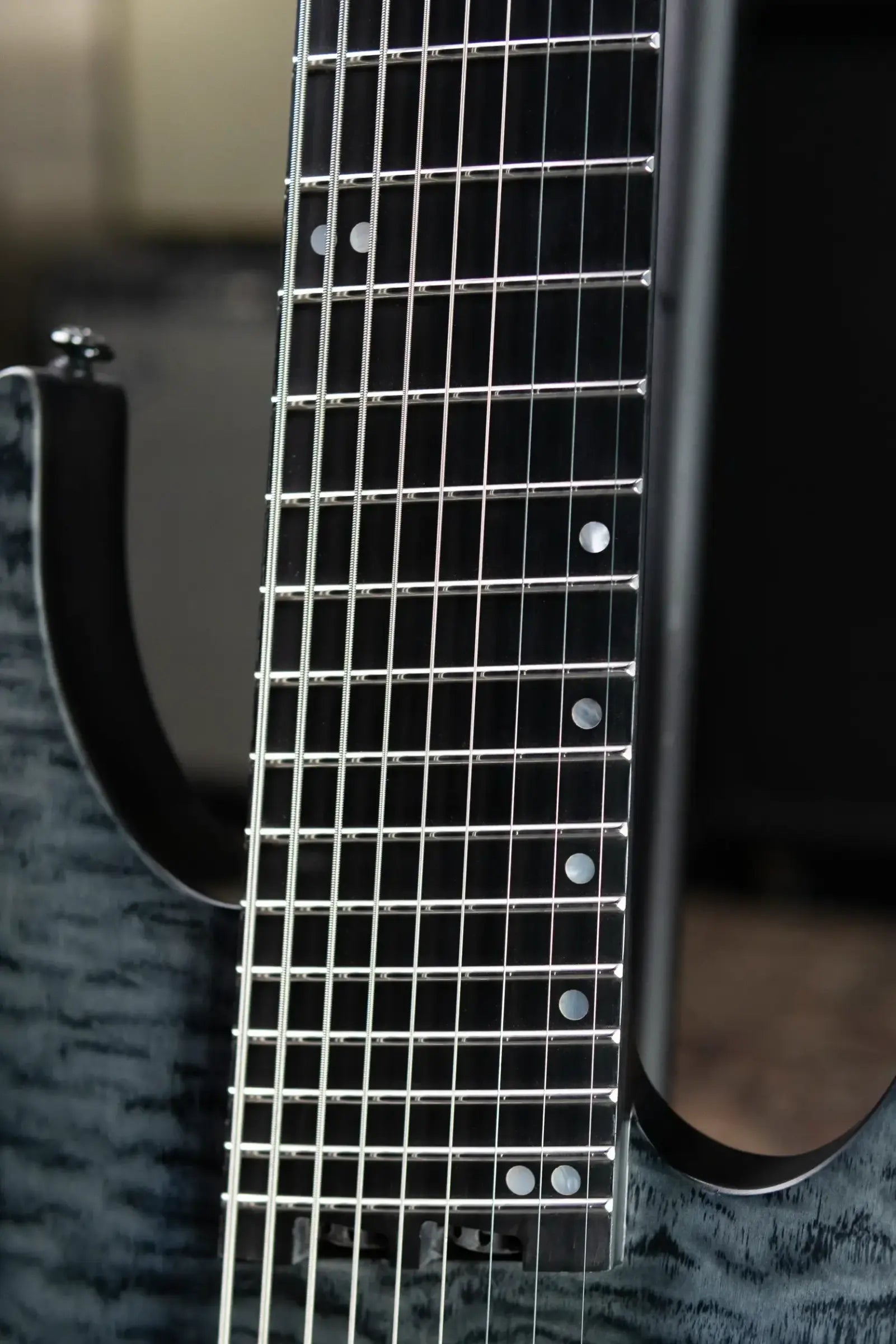 Legator N9F-BLK Ninja Multi-Scale 9-String Electric Guitar - Black with Gig Bag - B-Stock